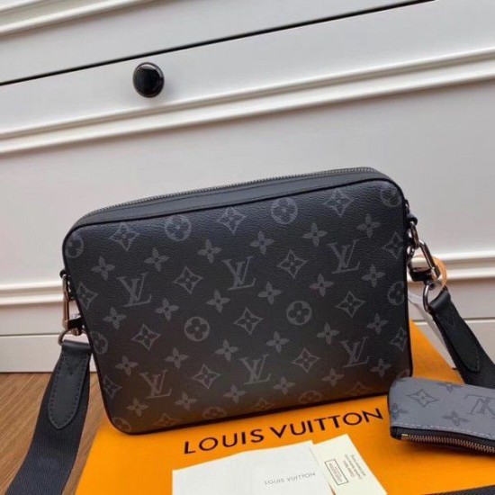 Replica Louis Vuitton Trio Messenger Bag Monogram Eclipse Canvas m69443