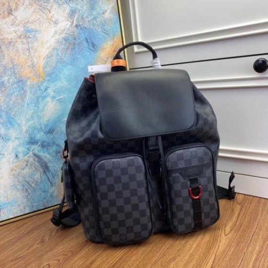 Replica Louis Vuitton Utility Backpack Damier Graphite N40279