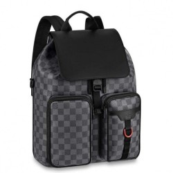 Replica Louis Vuitton Utility Backpack Damier Graphite N40279