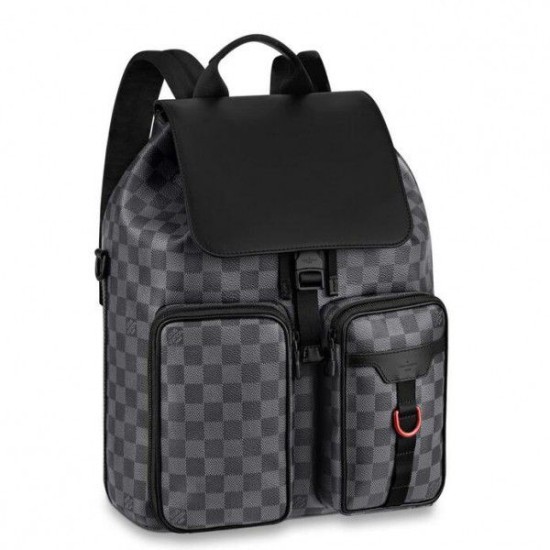 Replica Louis Vuitton Utility Backpack Damier Graphite N40279