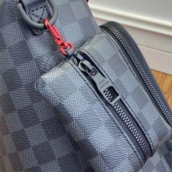 Replica Louis Vuitton Utility Backpack Damier Graphite N40279