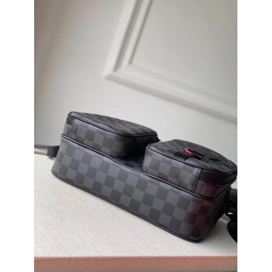 Fake Louis Vuitton Utility Messenger Damier Graphite N40280 Replica