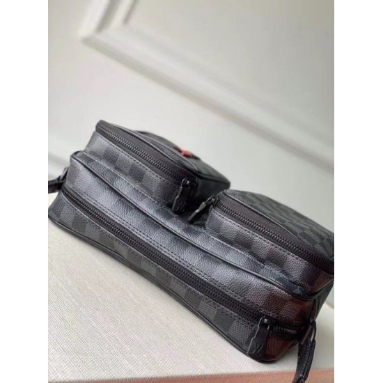 Fake Louis Vuitton Utility Messenger Damier Graphite N40280 Replica