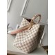 Fake Louis Vuitton NeoNoe MM With Braided Handle Damier Azur N40344 Replica