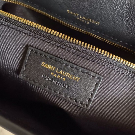 Fake YSL Saint Laurent Monogram Kate 99 With Tassel Lambskin Black Replica Replica YSL Saint Laurent Monogram Kate 99 With Tassel Lambskin Black