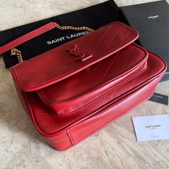 Replica YSL Saint Laurent Niki Medium Smooth Leather Bag Red Fake YSL Saint Laurent Niki Medium Smooth Leather Bag Red Replica