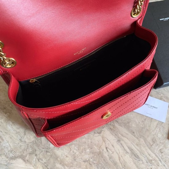 Replica YSL Saint Laurent Niki Medium Smooth Leather Bag Red Fake YSL Saint Laurent Niki Medium Smooth Leather Bag Red Replica