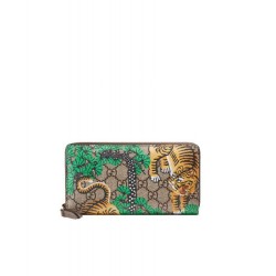 Fake Gucci Bengal zip around wallet 452335 Green Replica