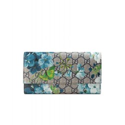 Fake Gucci GG Blooms Continental Wallet 404070 Red Replica