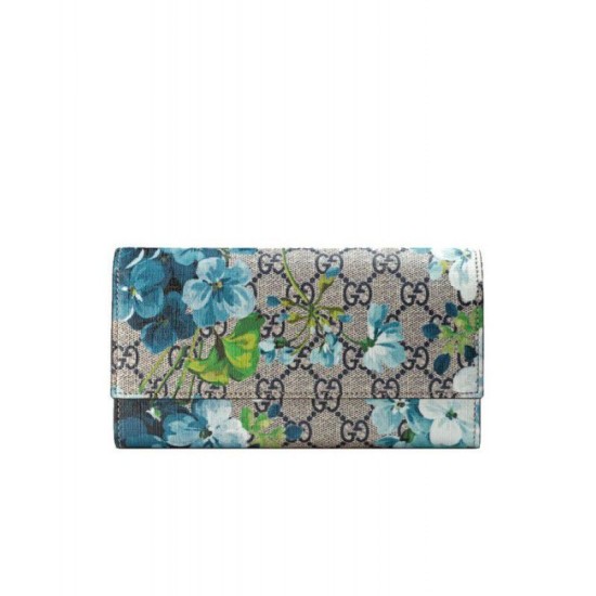 Fake Gucci GG Blooms Continental Wallet 404070 Red Replica