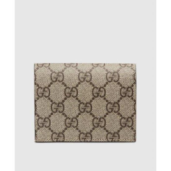Replica Gucci Exclusive GG Supreme card case 456867 Coffee Fake Gucci Exclusive GG Supreme card case 456867 Coffee Replica