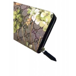 Replica Gucci GG Blooms Zip Around Wallet Green