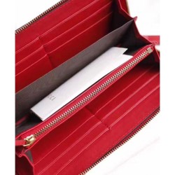 Fake Gucci Margaret Queen leather wallet 476069 Blue Replica