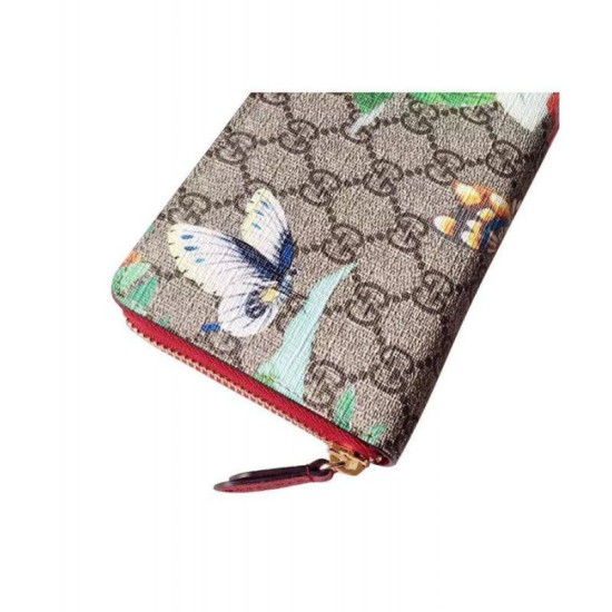 Replica Gucci Multicolor Tian Zip Around Wallet 424893 Red