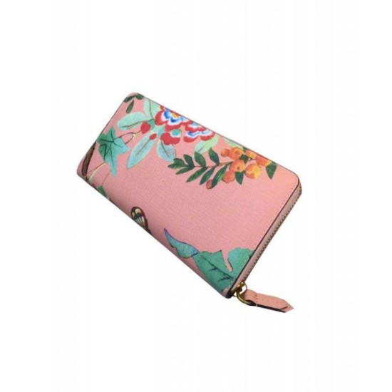 Replica Gucci Tian Zip Around Wallet 424893 Pink Fake Gucci Tian Zip Around Wallet 424893 Pink Replica