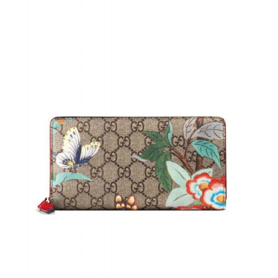 Replica Gucci Multicolor Tian Zip Around Wallet 424893 Red