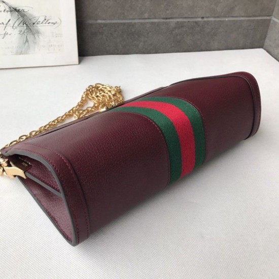 Replica Gucci Ophidia Small Shoulder Bag 503878 Burgundy