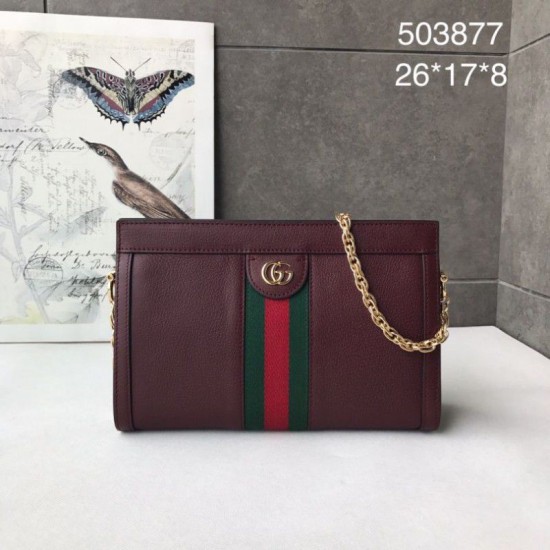 Replica Gucci Ophidia Small Shoulder Bag 503878 Burgundy