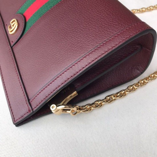 Replica Gucci Ophidia Small Shoulder Bag 503878 Burgundy