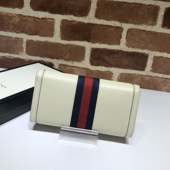 Fake Gucci Ophidia Continental Wallet 523153 White Replica Replica Gucci Ophidia Continental Wallet 523153 White