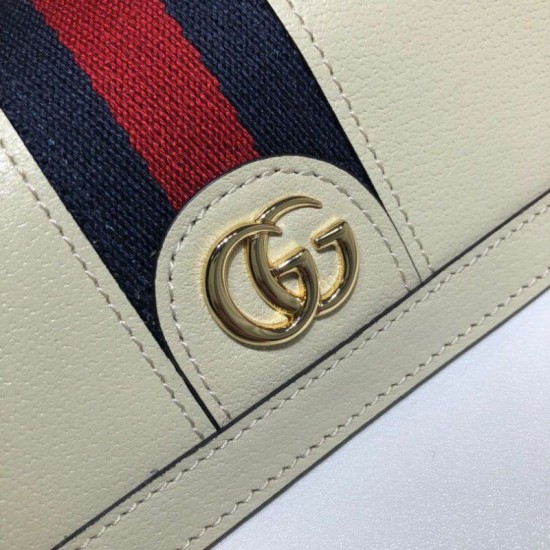 Fake Gucci Ophidia Continental Wallet 523153 White Replica Replica Gucci Ophidia Continental Wallet 523153 White