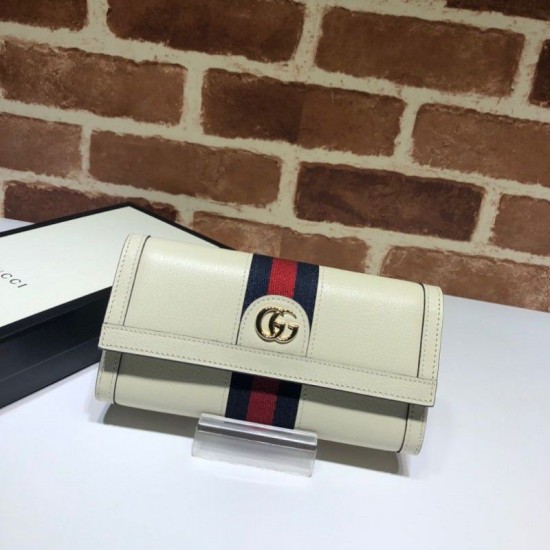 Fake Gucci Ophidia Continental Wallet 523153 White Replica Replica Gucci Ophidia Continental Wallet 523153 White
