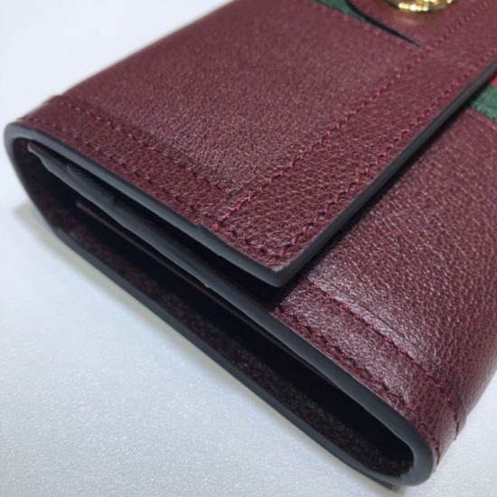 Fake Gucci Ophidia Continental Wallet 523153 Claret Replica Replica Gucci Ophidia Continental Wallet 523153 Claret