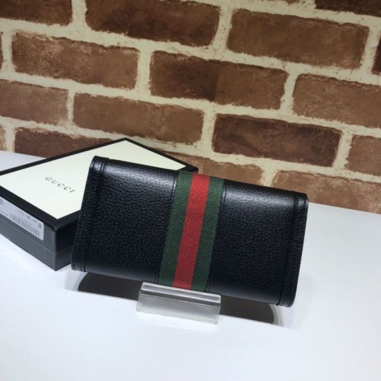 Replica Gucci Ophidia Continental Wallet 523153 Black Replica Gucci Ophidia Continental Wallet 523153 Black