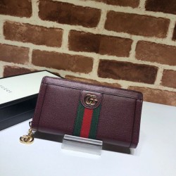 Replica Gucci Ophidia Zip Around Wallet 523154 Red