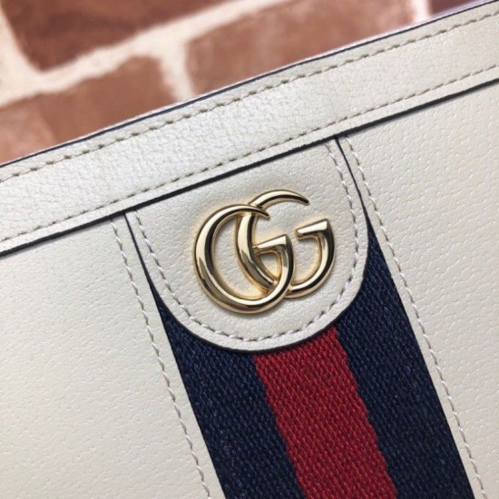 Fake Gucci Ophidia Zip Around Wallet 523154 White Replica Fake Gucci Ophidia Zip Around Wallet 523154 White Replica