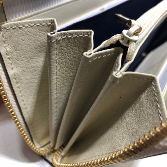 Fake Gucci Ophidia Zip Around Wallet 523154 White Replica Fake Gucci Ophidia Zip Around Wallet 523154 White Replica