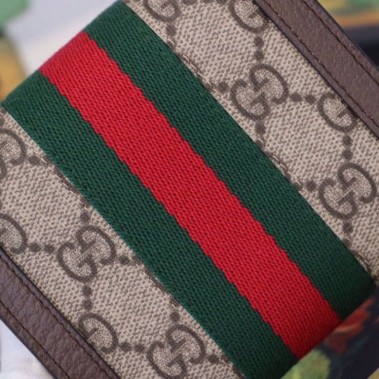 Fake Gucci Ophidia GG Wallet 523174 Brown Replica