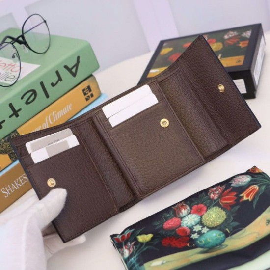 Fake Gucci Ophidia GG Wallet 523174 Brown Replica