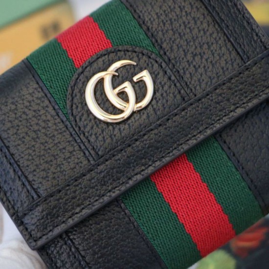 Replica Gucci Ophidia GG Wallet 523174 Black