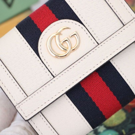 Replica Gucci Ophidia GG Wallet 523174 White