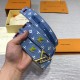 Fake Louis Vuitton New Wave 35mm Belt Monogram Denim M0146U Replica