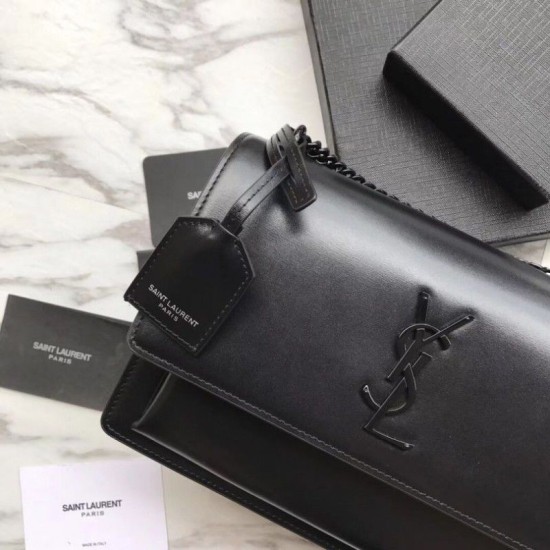 Replica YSL Saint Laurent Medium Sunset Bag Smooth Leather Black Hardware Replica YSL Saint Laurent Medium Sunset Bag Smooth Leather Black Hardware