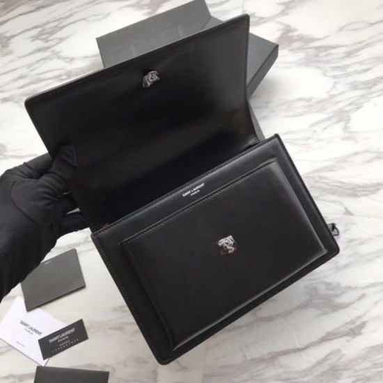 Replica YSL Saint Laurent Medium Sunset Bag Smooth Leather Black Hardware Replica YSL Saint Laurent Medium Sunset Bag Smooth Leather Black Hardware