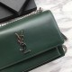 Fake YSL Saint Laurent Medium Sunset Bag Smooth Leather Green Replica Replica YSL Saint Laurent Medium Sunset Bag Smooth Leather Green