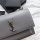 Fake YSL Saint Laurent Medium Sunset Bag Smooth Leather Gray Replica Replica YSL Saint Laurent Medium Sunset Bag Smooth Leather Gray