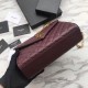 Replica YSL Saint Laurent Envelope Small Bag Grain Embossed Claret Fake YSL Saint Laurent Envelope Small Bag Grain Embossed Claret Replica