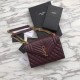 Replica YSL Saint Laurent Envelope Small Bag Grain Embossed Claret Fake YSL Saint Laurent Envelope Small Bag Grain Embossed Claret Replica