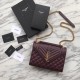 Replica YSL Saint Laurent Envelope Small Bag Grain Embossed Claret Fake YSL Saint Laurent Envelope Small Bag Grain Embossed Claret Replica