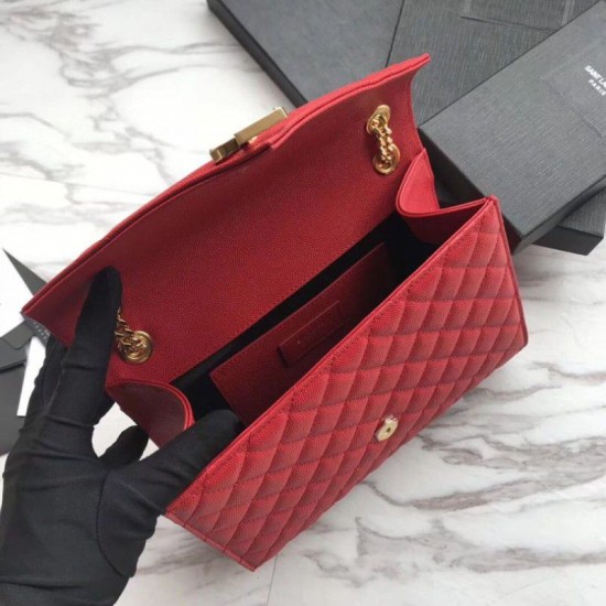 Replica YSL Saint Laurent Envelope Small Bag Grain Embossed Red Replica YSL Saint Laurent Envelope Small Bag Grain Embossed Red