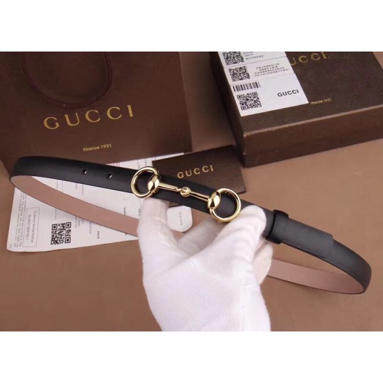 Replica Gucci Leather Skinny Belts With Horsebit Buckle 282349 AIY0N 9014