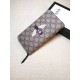 Replica Gucci Bee Print GG Supreme Zip Around Wallet 451273