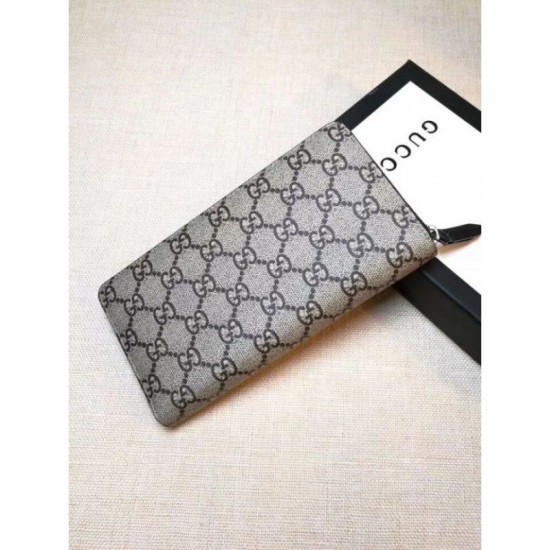 Replica Gucci Cat Print GG Supreme Zip Around Wallet 451273