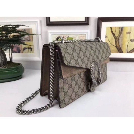 Fake Gucci Dionysus GG Supreme shoulder bag 400249 Khaki Replica Replica Gucci Dionysus GG Supreme shoulder bag 400249 Khaki