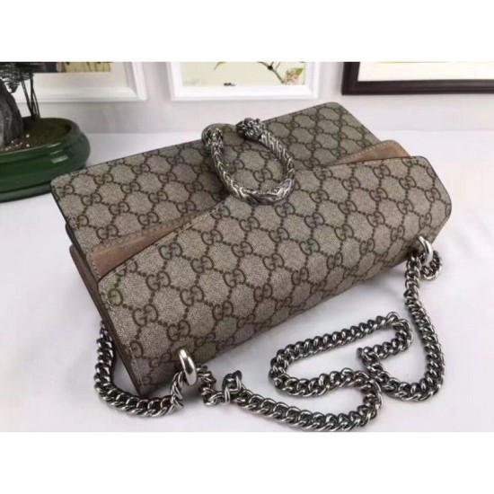 Fake Gucci Dionysus GG Supreme shoulder bag 400249 Khaki Replica Replica Gucci Dionysus GG Supreme shoulder bag 400249 Khaki
