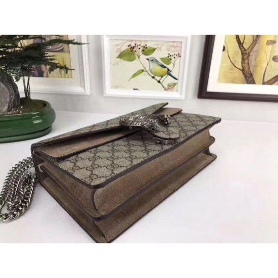 Fake Gucci Dionysus GG Supreme shoulder bag 400249 Khaki Replica Replica Gucci Dionysus GG Supreme shoulder bag 400249 Khaki